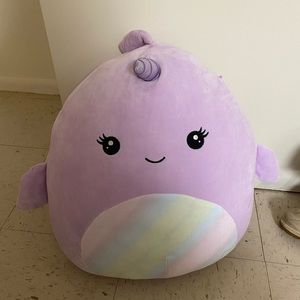 Naomi the narwhal squishmallow 16in Like New without tags